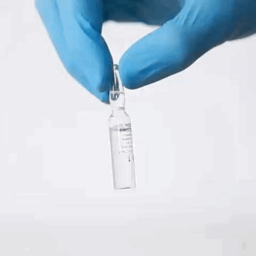 Opening an SP55 ampoule